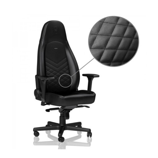 Ghế gaming NobleChairs ICON PU Series Black chính hãng | Nguyễn Vũ Store