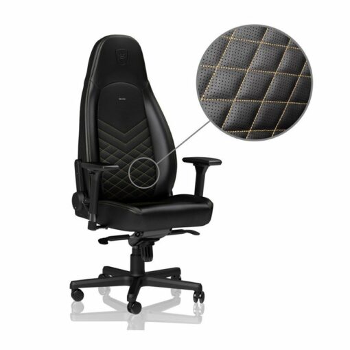 Ghế gaming NobleChairs ICON PU Series Black - Gold chính hãng | Nguyễn Vũ Store