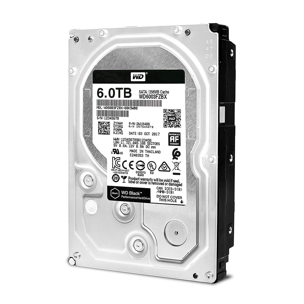 Ổ cứng HDD Western Digital Black 6TB 3.5" SATA 3 - WD6003FZBX