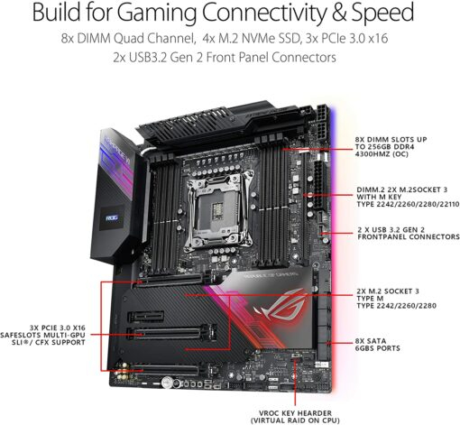 Mainboard Asus X299 ROG Rampage VI Extreme Encore - Ảnh 3