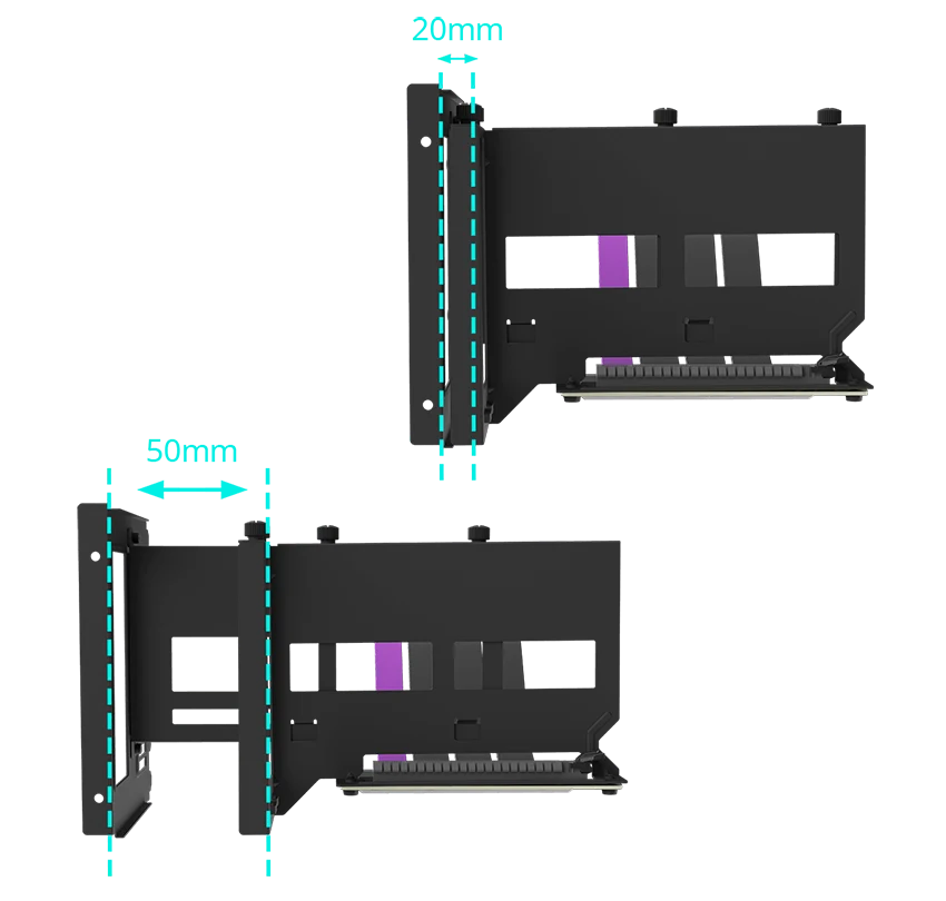 Bộ dựng VGA CoolerMaster Universal Vertical GPU Holder Kit v2 PCI-e 4.0