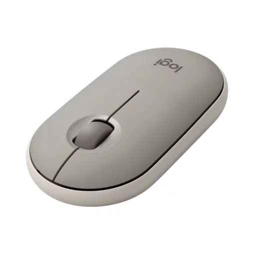 Chuột không dây Logitech Pebble M350 Sữa hạnh nhân