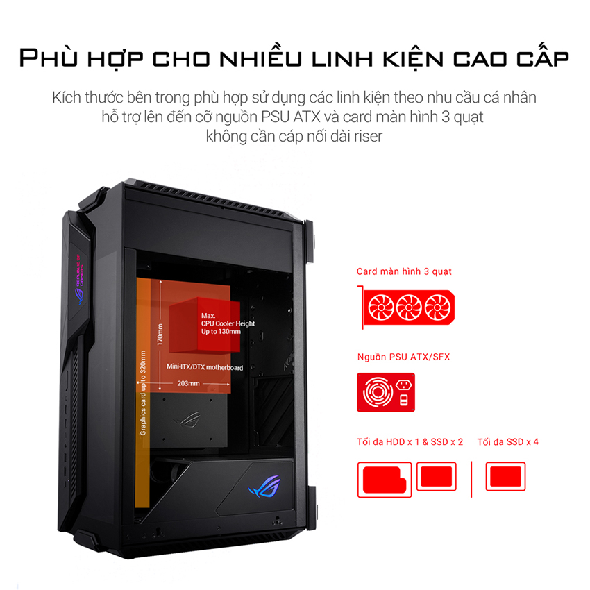 Vỏ case Asus ROG Z11 ITX Giá rẻ
