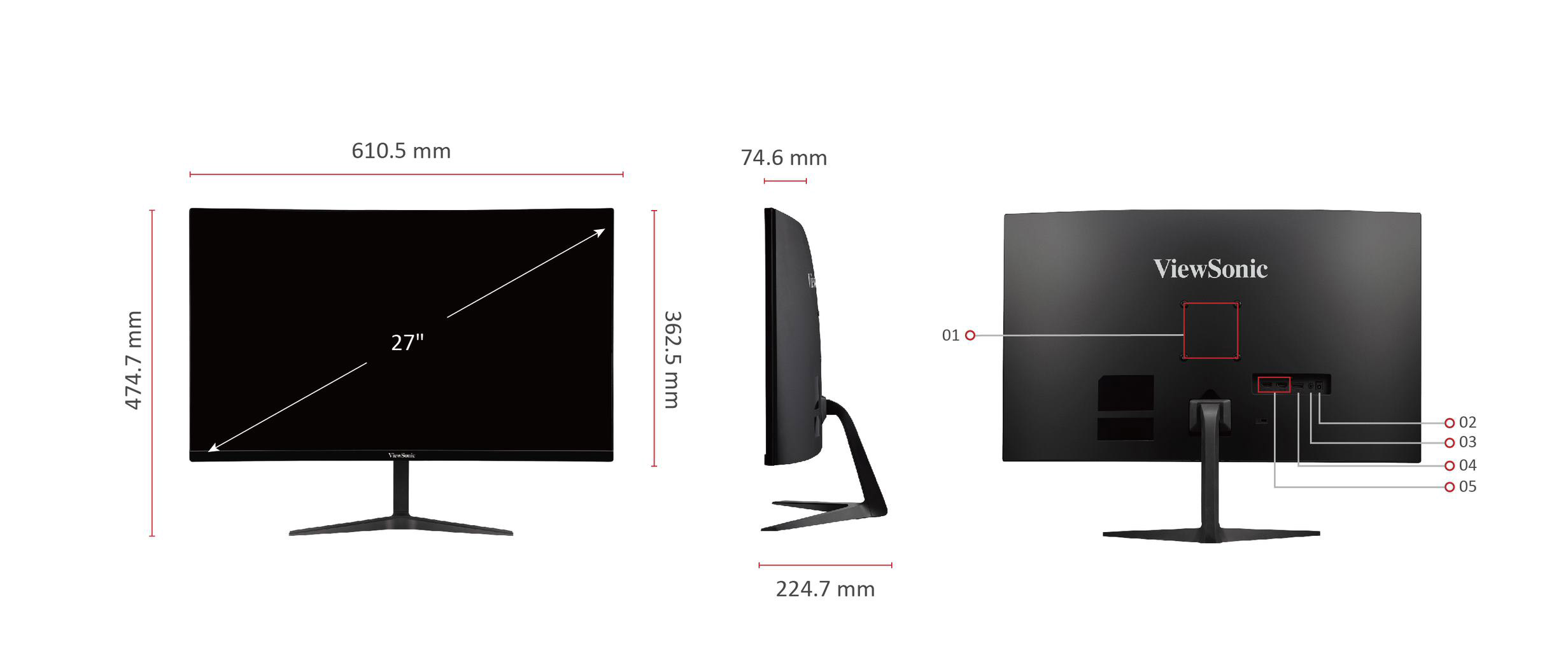 Màn hình Cong Viewsonic VX2718-PC-MHD