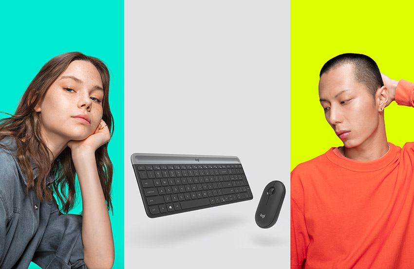 Combo bàn phím chuột Logitech MK470 Slim Wireless chính hãng