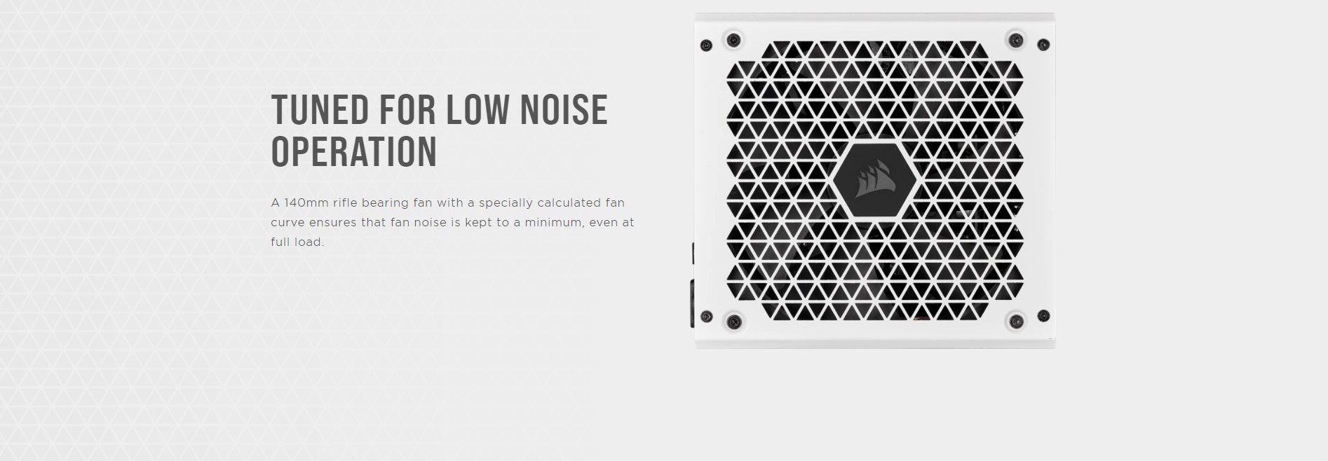 Nguồn Corsair RM850 White giảm thiểu tiếng ồn