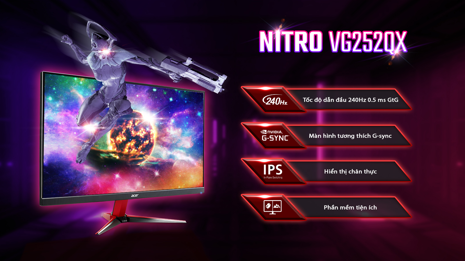 Màn hình Acer gaming VG252QX