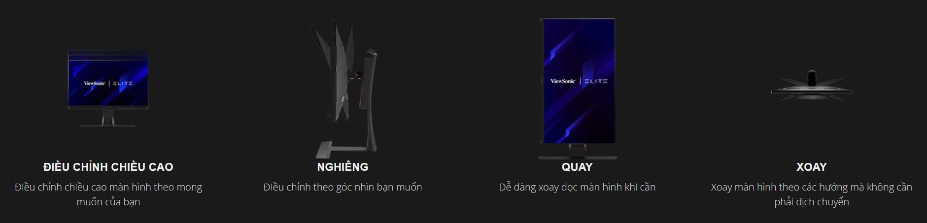 Màn hình gamingViewSonic Elite XG270QG chính hãng, giá tốt | Nguyễn Vũ Store