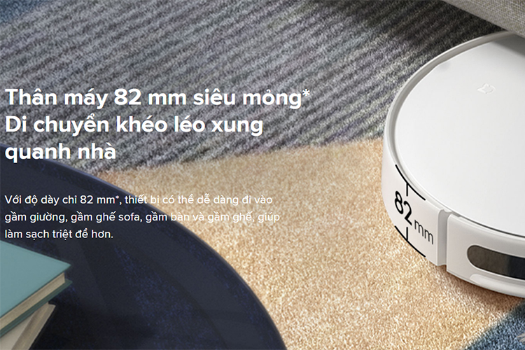 Máy Hút Bụi Xiaomi Mi Robot Vacuum-Mop Essential SKV4136GL điều chỉnh 3 khối giúp kiểm soát tốt 