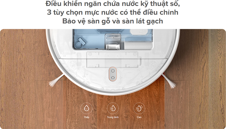 Máy Hút Bụi Xiaomi Mi Robot Vacuum-Mop Essential SKV4136GL thiết kế khá nhỏ gọn 