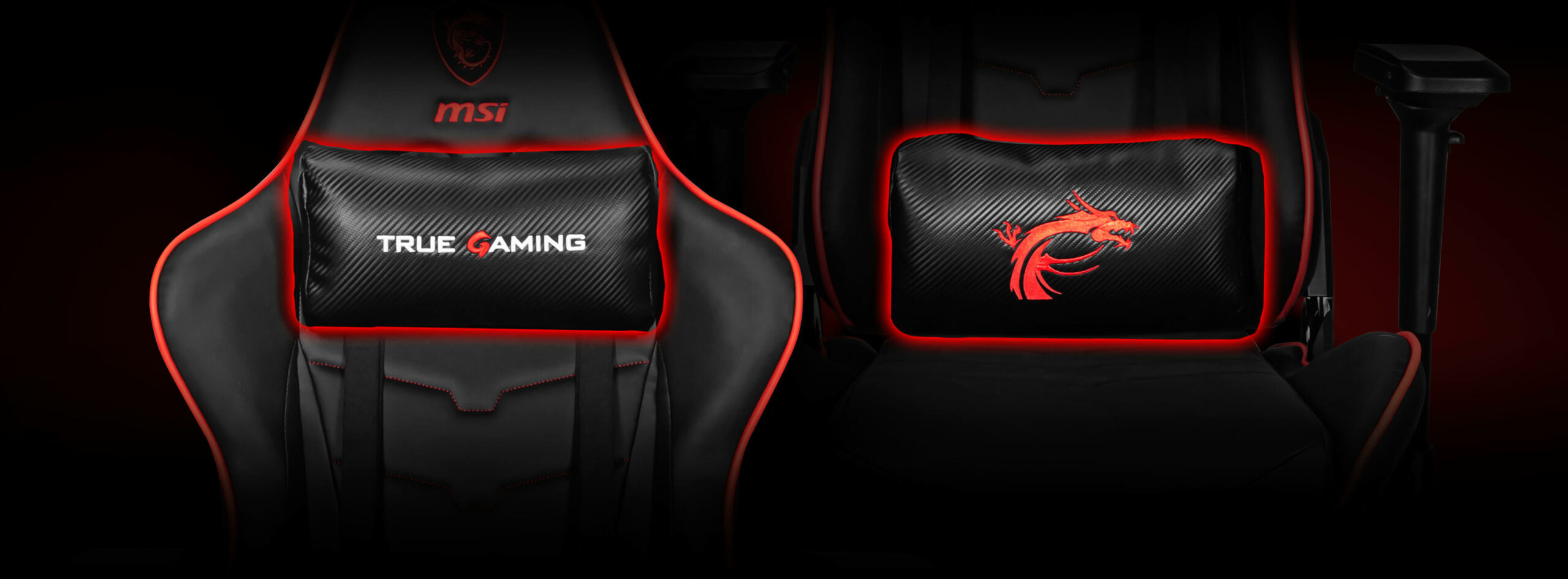 Ghế Gaming MSI MAG CH120X Gối và đệm tựa lưng