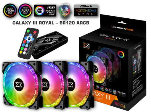 Fan XIGMATEK GALAXY III ROYAL - BR120 ARGB - Ảnh 2