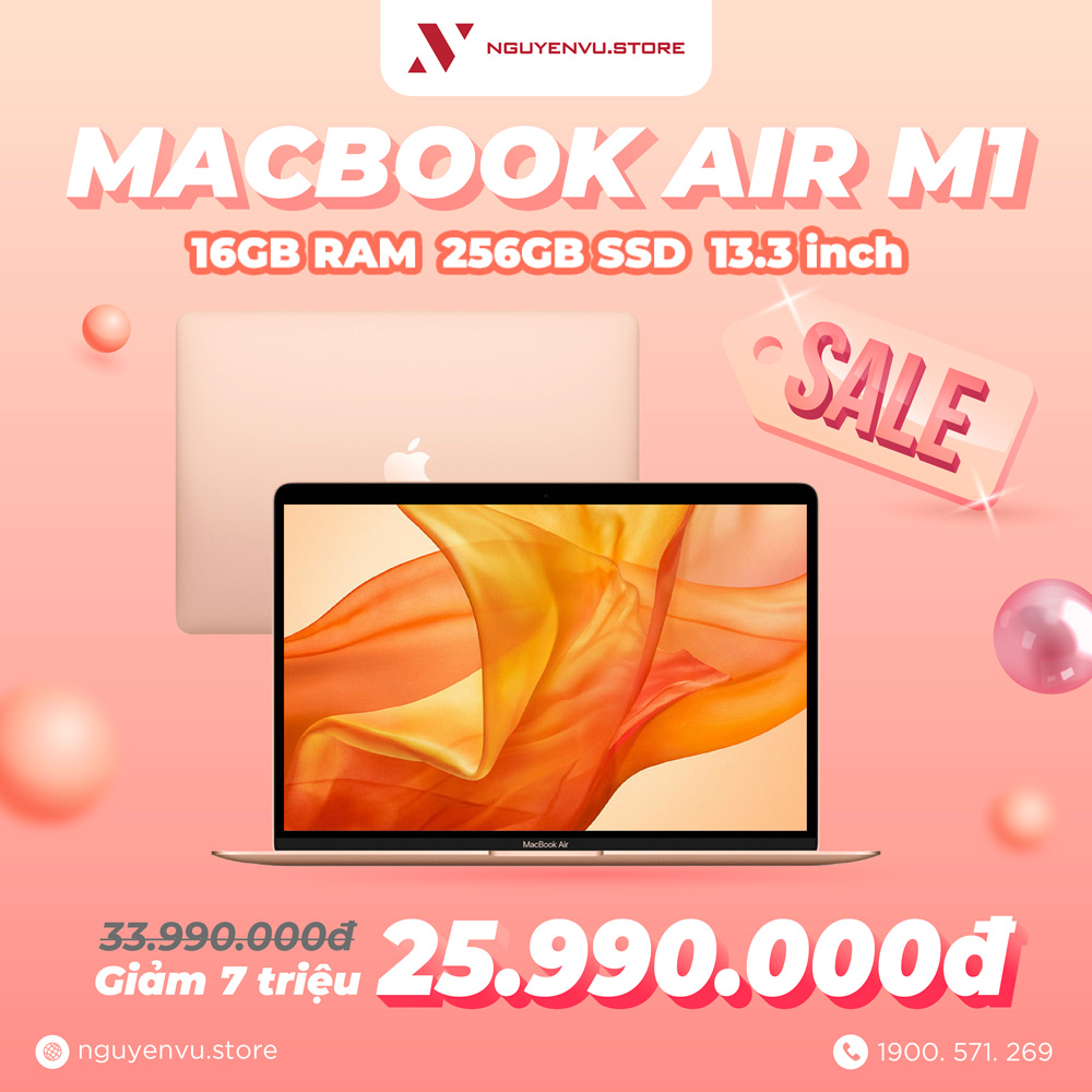 Macbook Air M1 16GB RAM 256GB SSD 13.3 inch IPS MacOS