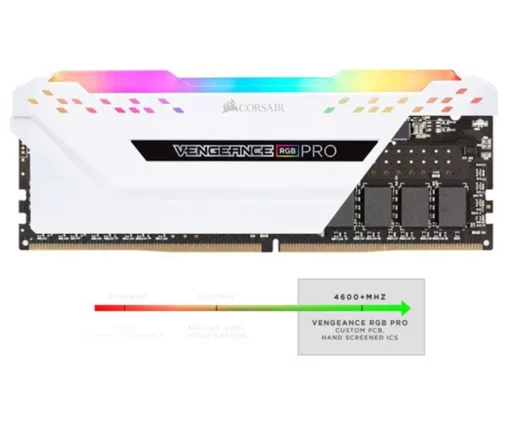 RAM Corsair Vengeance Pro RGB 16GB (2x8GB) DDR4 3200Mhz Trắng tại Cần Thơ