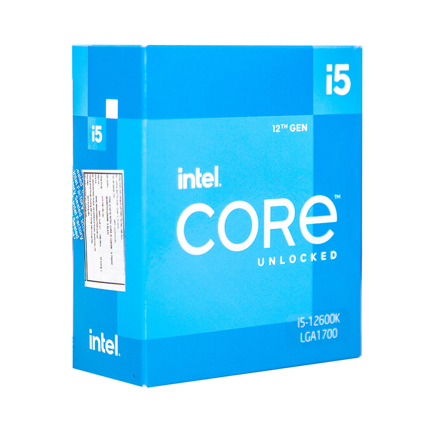 CPU Intel Core i5-12600K (Up to 4.9 GHz | 10 Nhân | 16 Luồng | Socket 1700) (Box chính hãng)