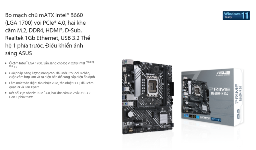 Asus PRIME B660M K D4 