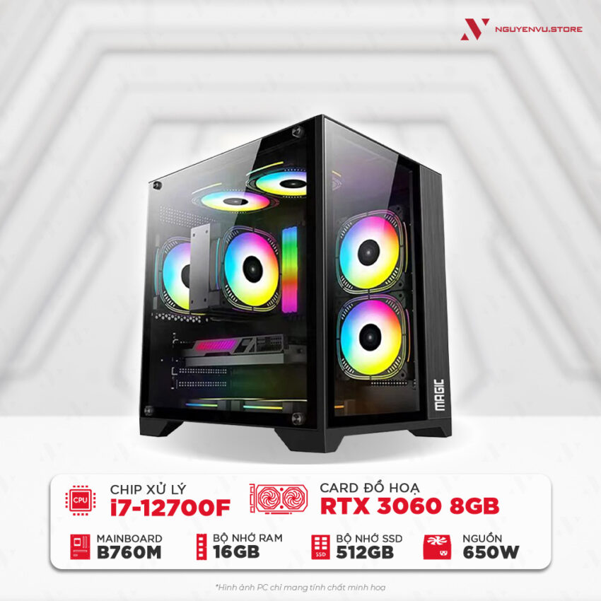 Cấu hình PC gaming i7 12700f RTX 3060