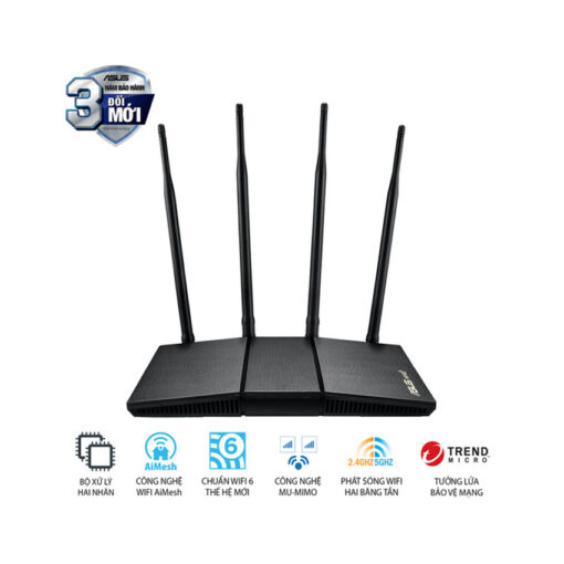 Bộ phát wifi Asus RT-AX1800HP Chính hãng