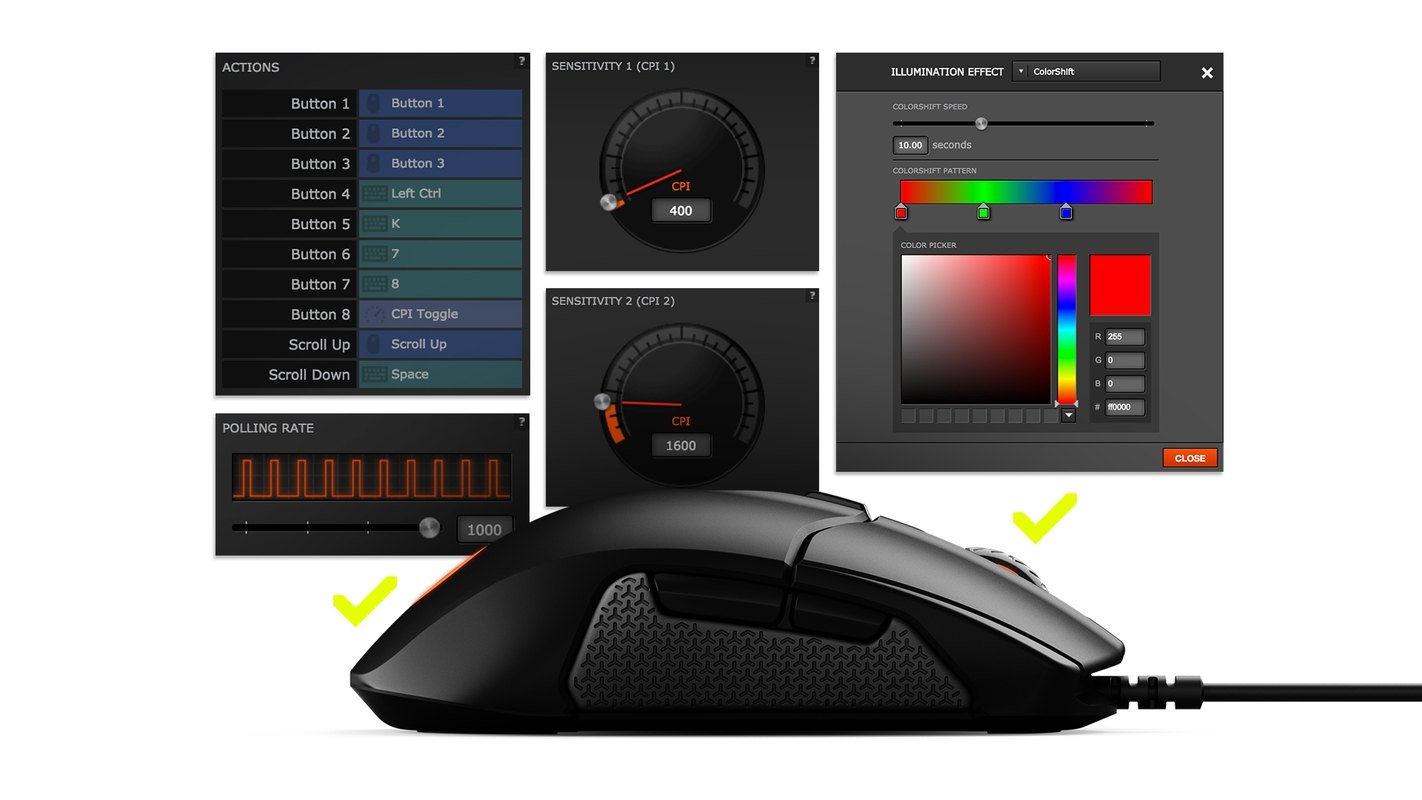 Chuột Gaming SteelSeries Sensei 310 Black Chính hãng