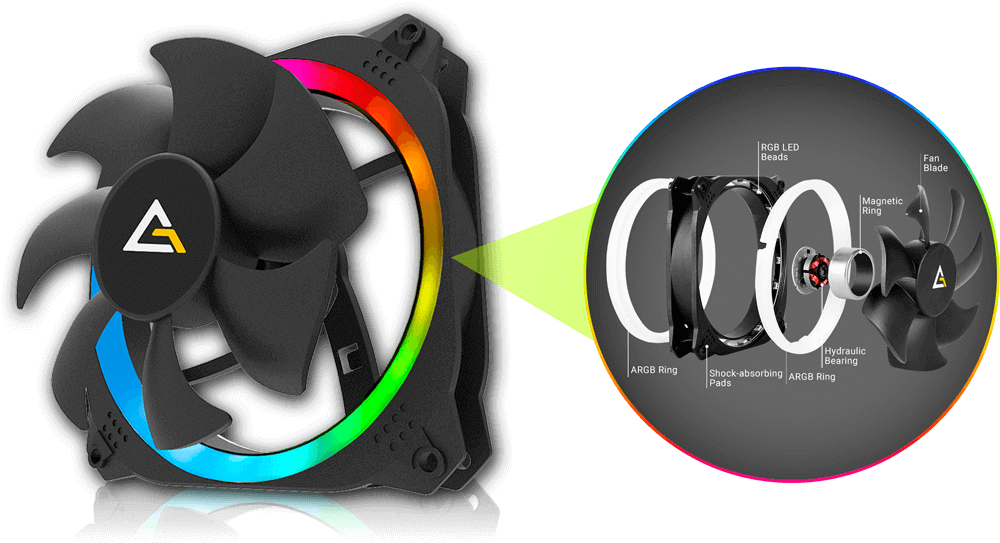 Fan Antec Prizm 120 ARGB Single Chính hãng