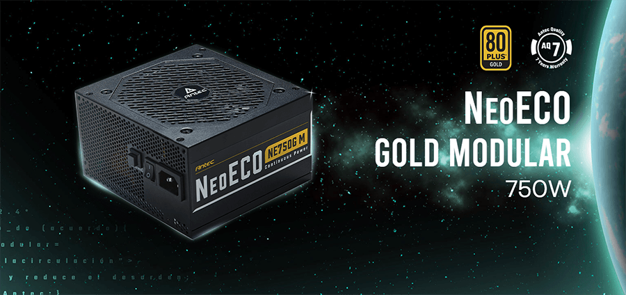 Nguồn máy tính Antec NeoECO NE750G M - 750W 80 Plus Gold Chính hãng