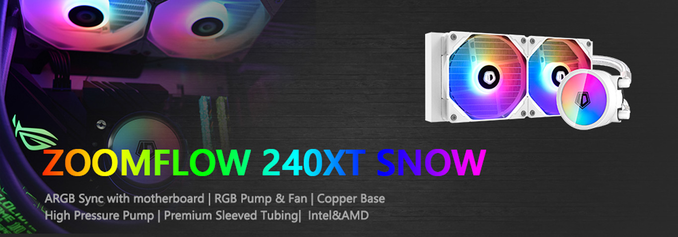 Tản nhiệt nước AIO ID-Cooling ZoomFlow 240-XT Snow