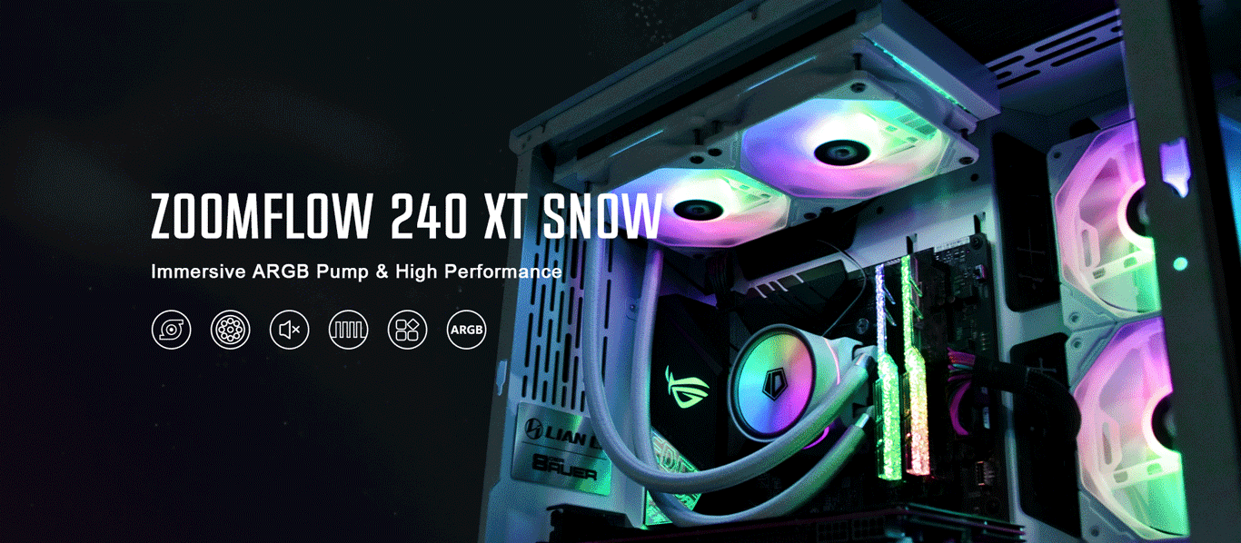 Tản nhiệt nước AIO ID-Cooling ZoomFlow 240-XT Snow
