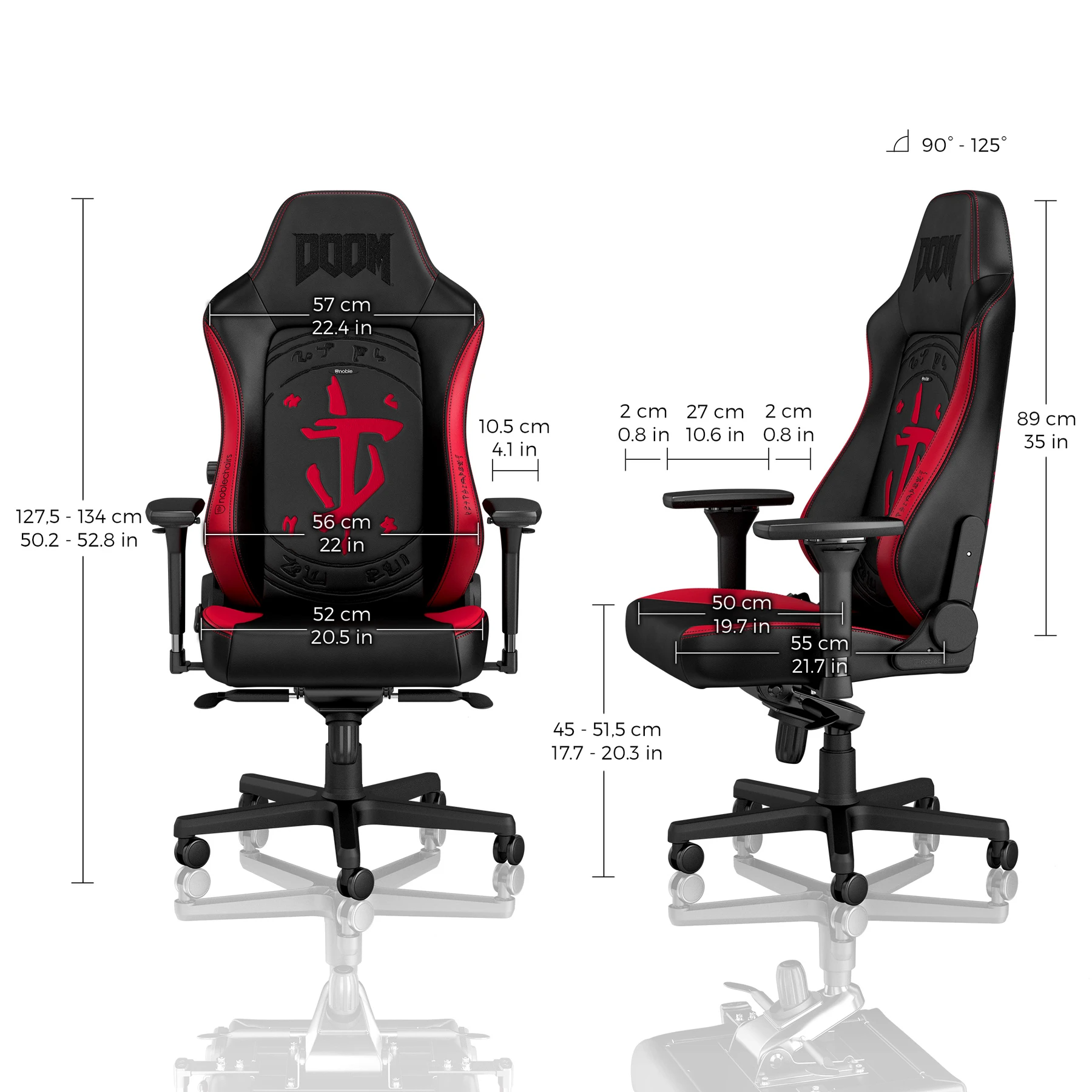 Ghế Gaming Noblechairs HERO Series DOOM Edition