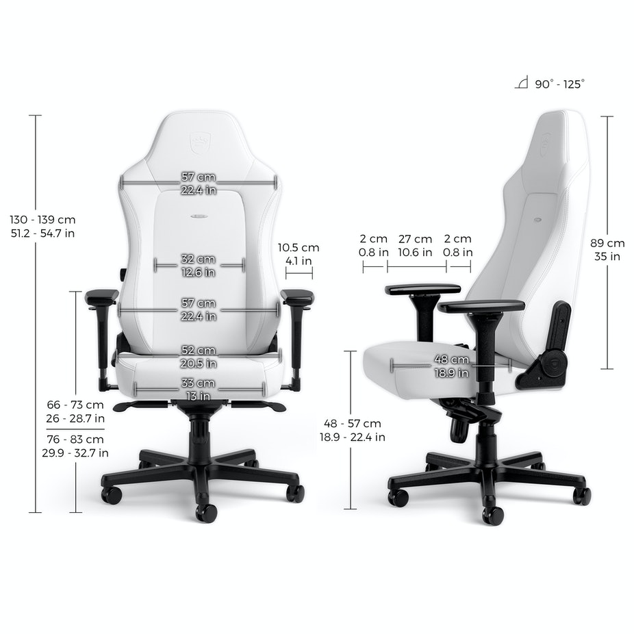 Ghế Gaming Noblechairs HERO Series White Edition