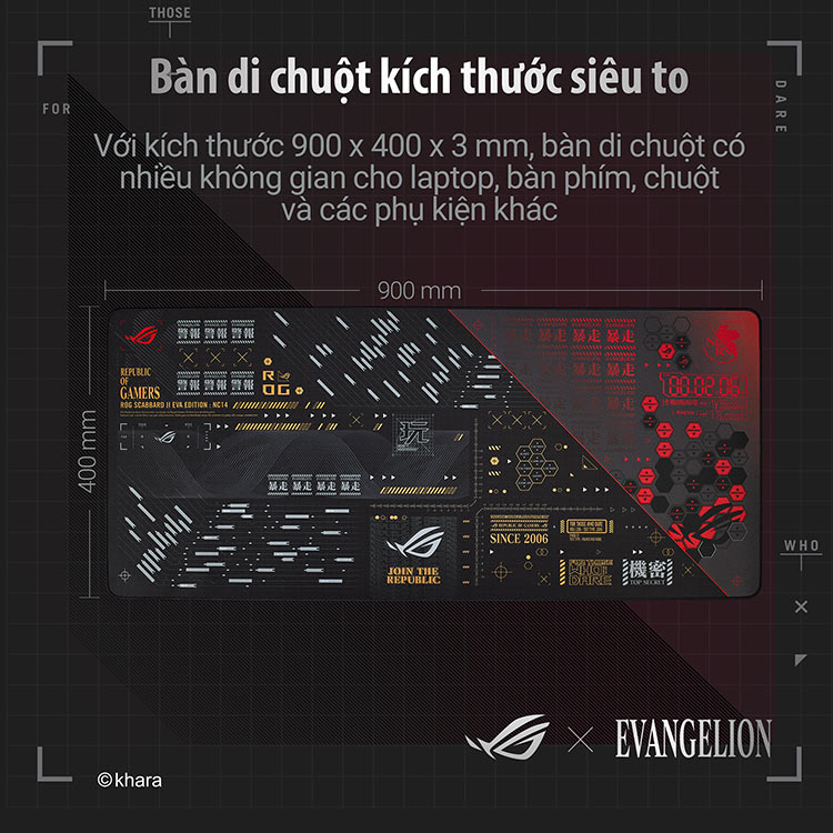 Pad Chuột Asus ROG Scabbard II EVA Edition Cần Thơ