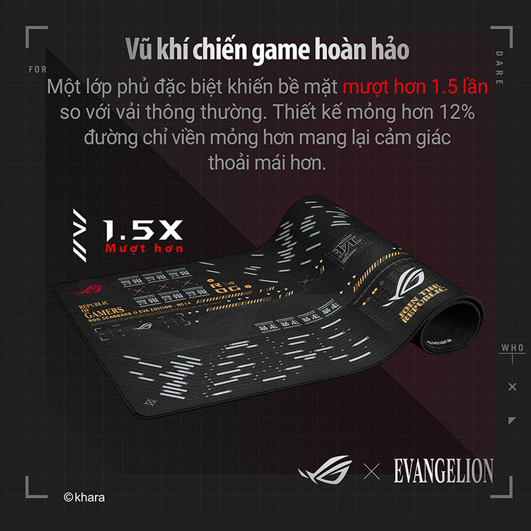 Pad Chuột Asus ROG Scabbard II EVA Edition chính hãng