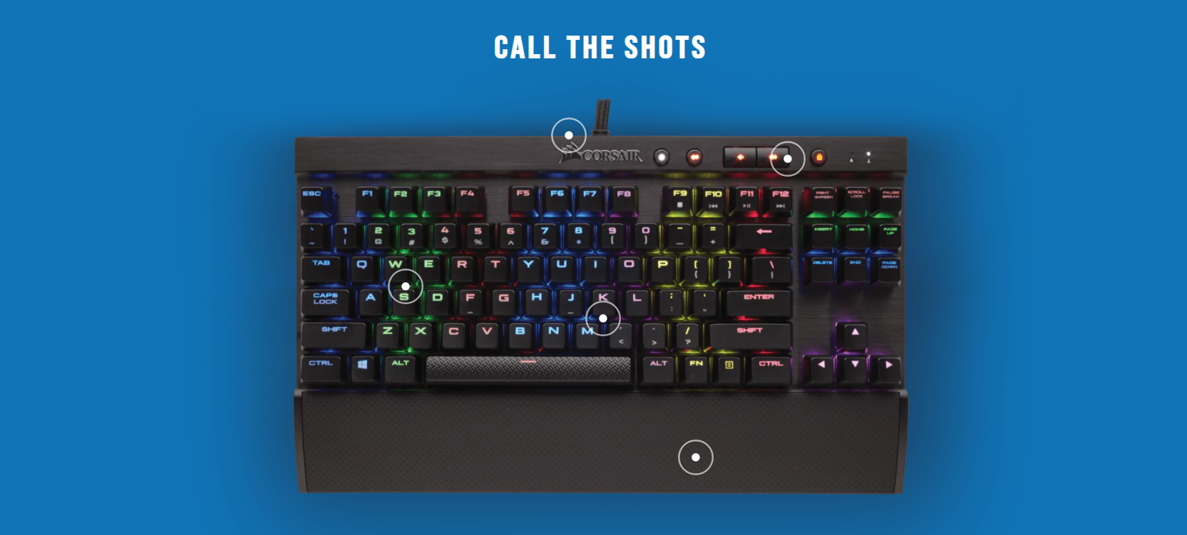 Bàn phím cơ Corsair K65 RapidFire Chính hãng