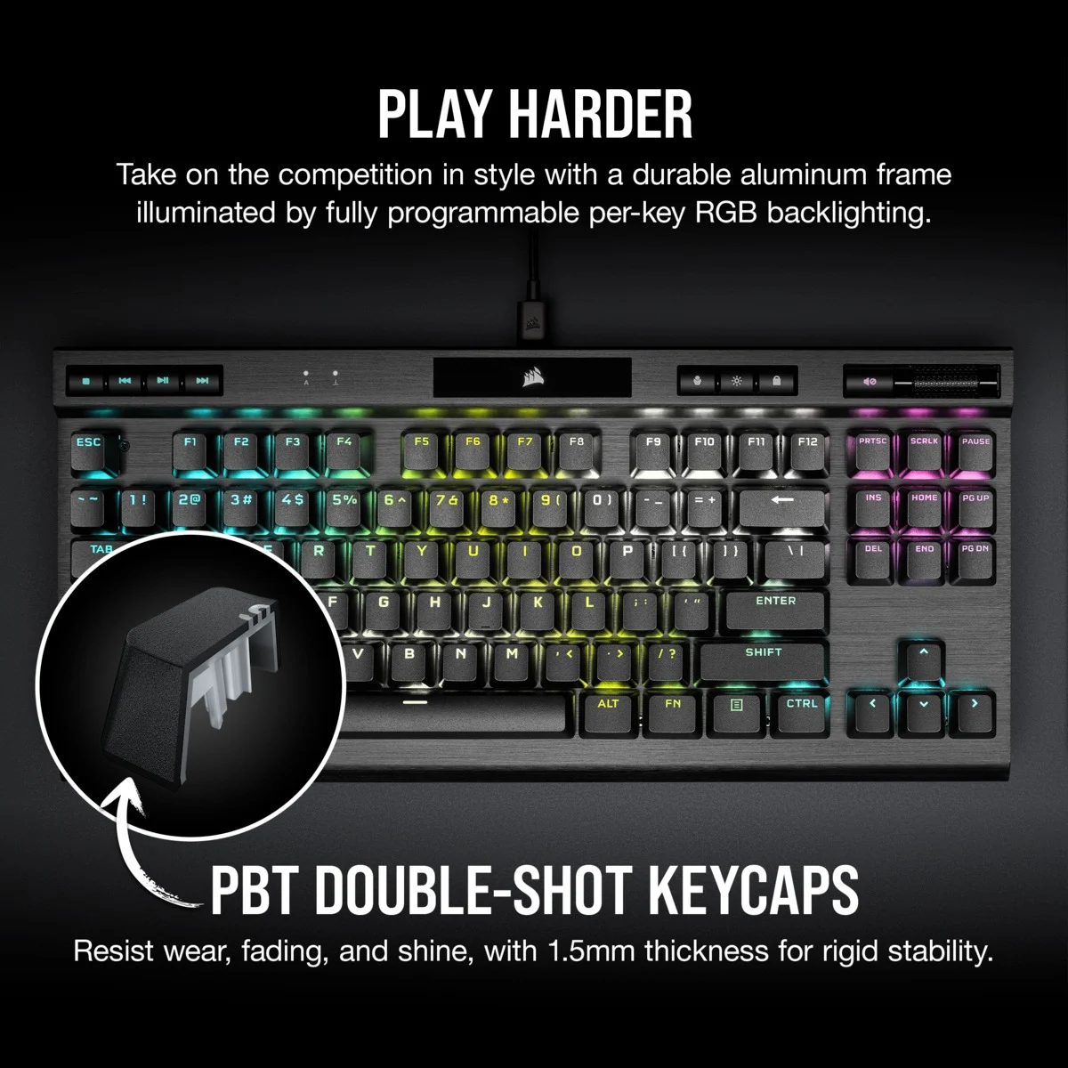 Bàn phím cơ Corsair K70 TKL RGB Champion Series