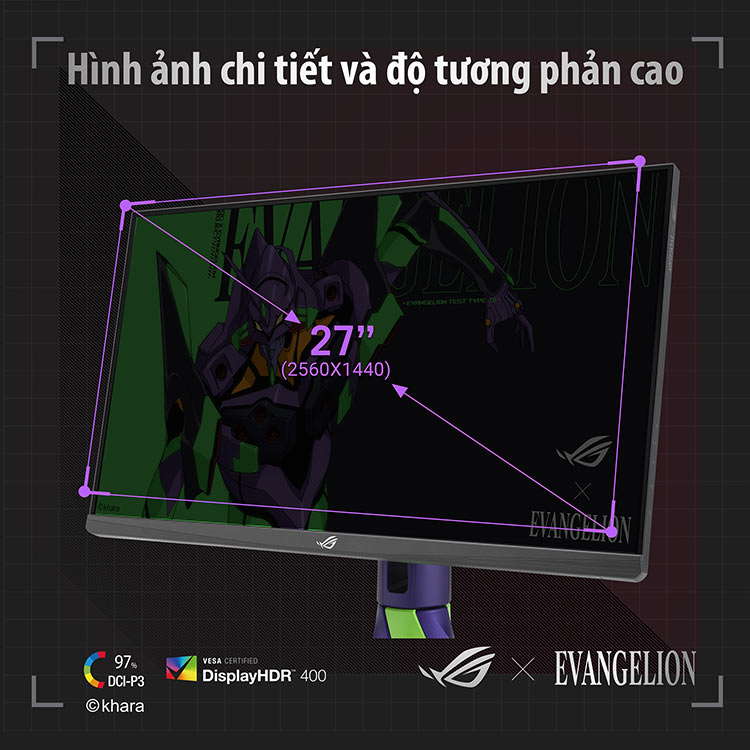 Màn hình gaming Asus ROG Strix XG27AQM EVA Edition | Nguyễn Vũ Store