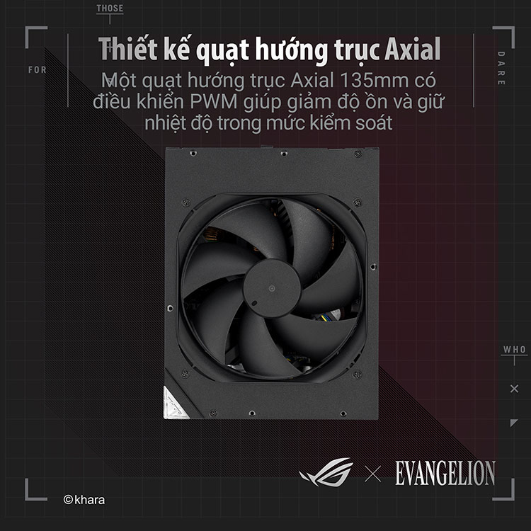 Nguồn Asus Rog Thor 1000W Platinum II Eva Edition Chính hãng