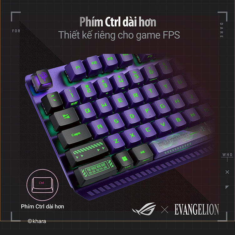 Bàn phím Asus ROG Scope RX EVA Chính hãng