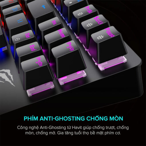 Bàn phím cơ Havit KB869L chống mòn keycap