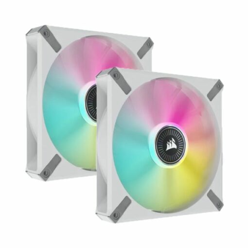 2 Fan Corsair ML140 White RGB ELITE LED