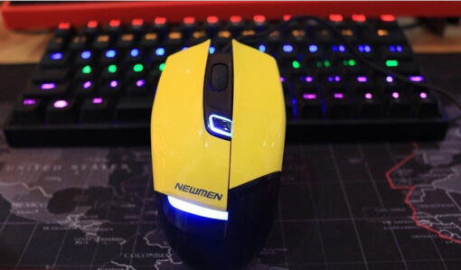 Chuột Gaming có dây Newmen G10 vàng chính hãng