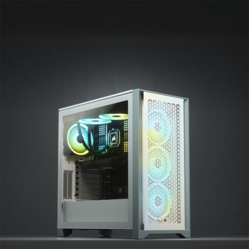 Vỏ Case Corsair 4000D Airflow TG White (CC-9011201-WW) chính hãng