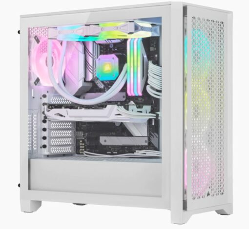 Vỏ máy tính Corsair iCUE 4000D RGB AIRFLOW QL True White đẹp màu hot