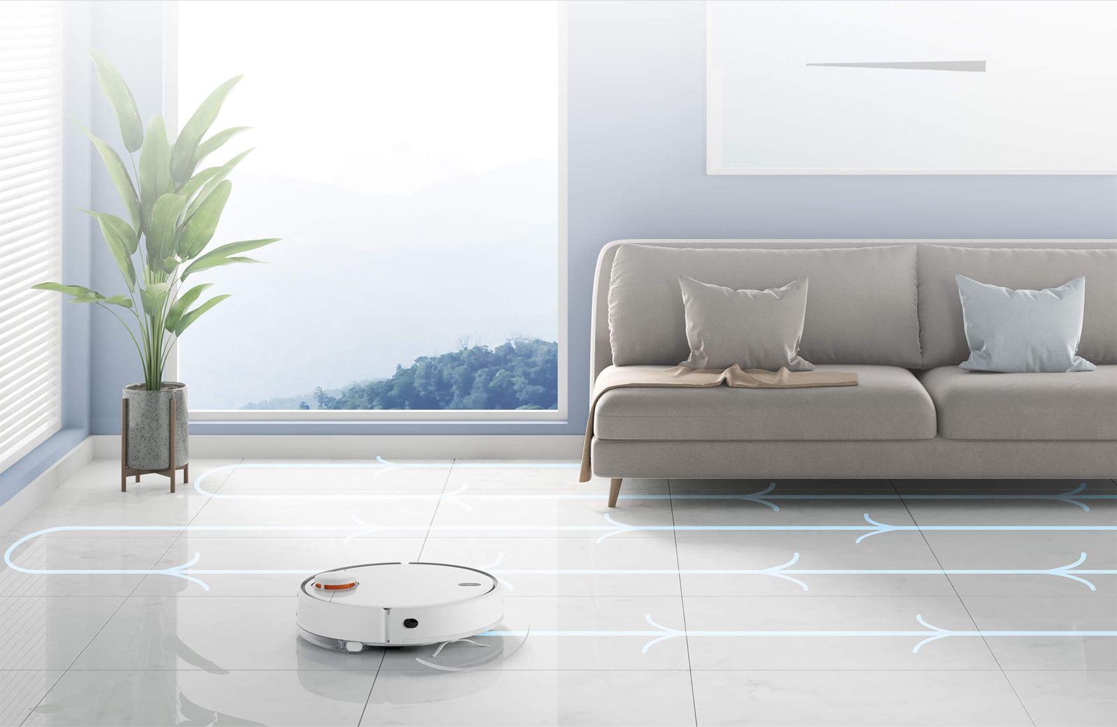 Robot hút bụi Xiaomi Vaccum Mop 2 Pro di chuyển thông minh