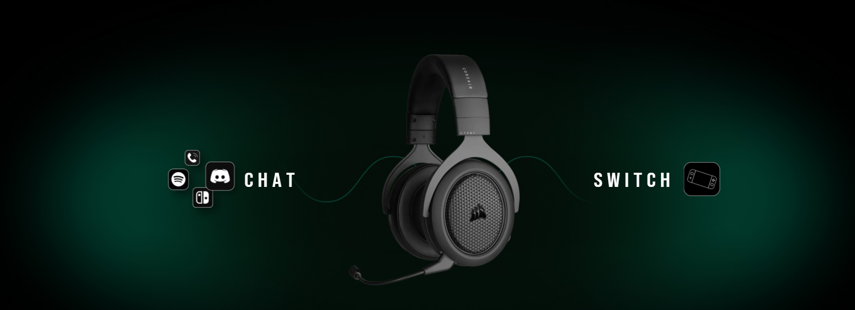 Corsair HS70 Bluetooth kết nối đa thiết bị