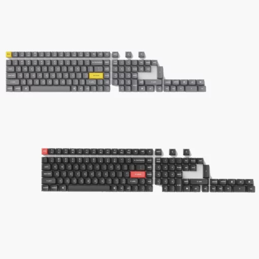 Bộ Keycap Keychron PBT Double Shot OSA Profile (Dark Black/Dark Gray)