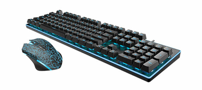 Combo Rapoo V50S V21C Gaming chính hãng