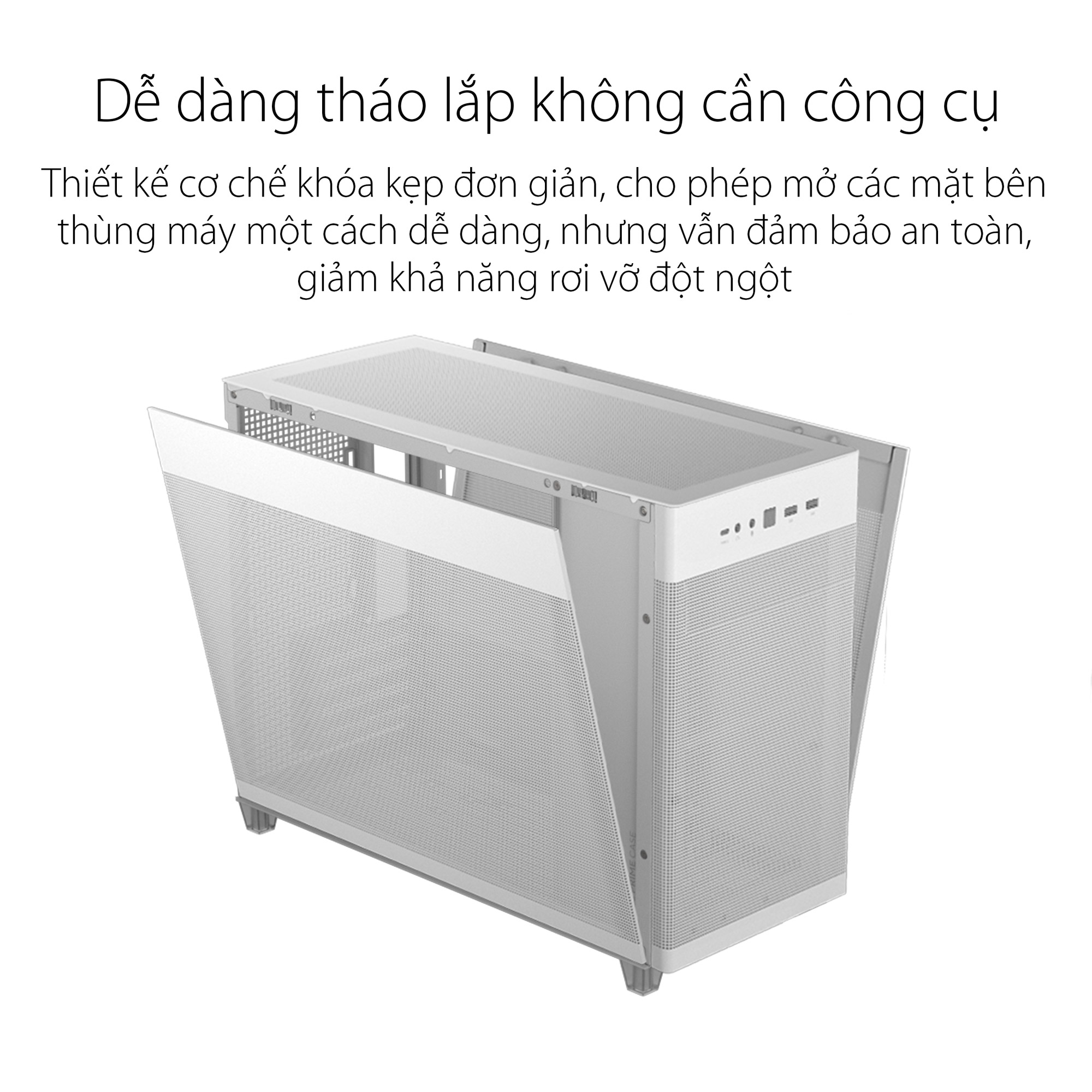 Vỏ Case Asus AP201 Prime Mesh Đen | Trắng