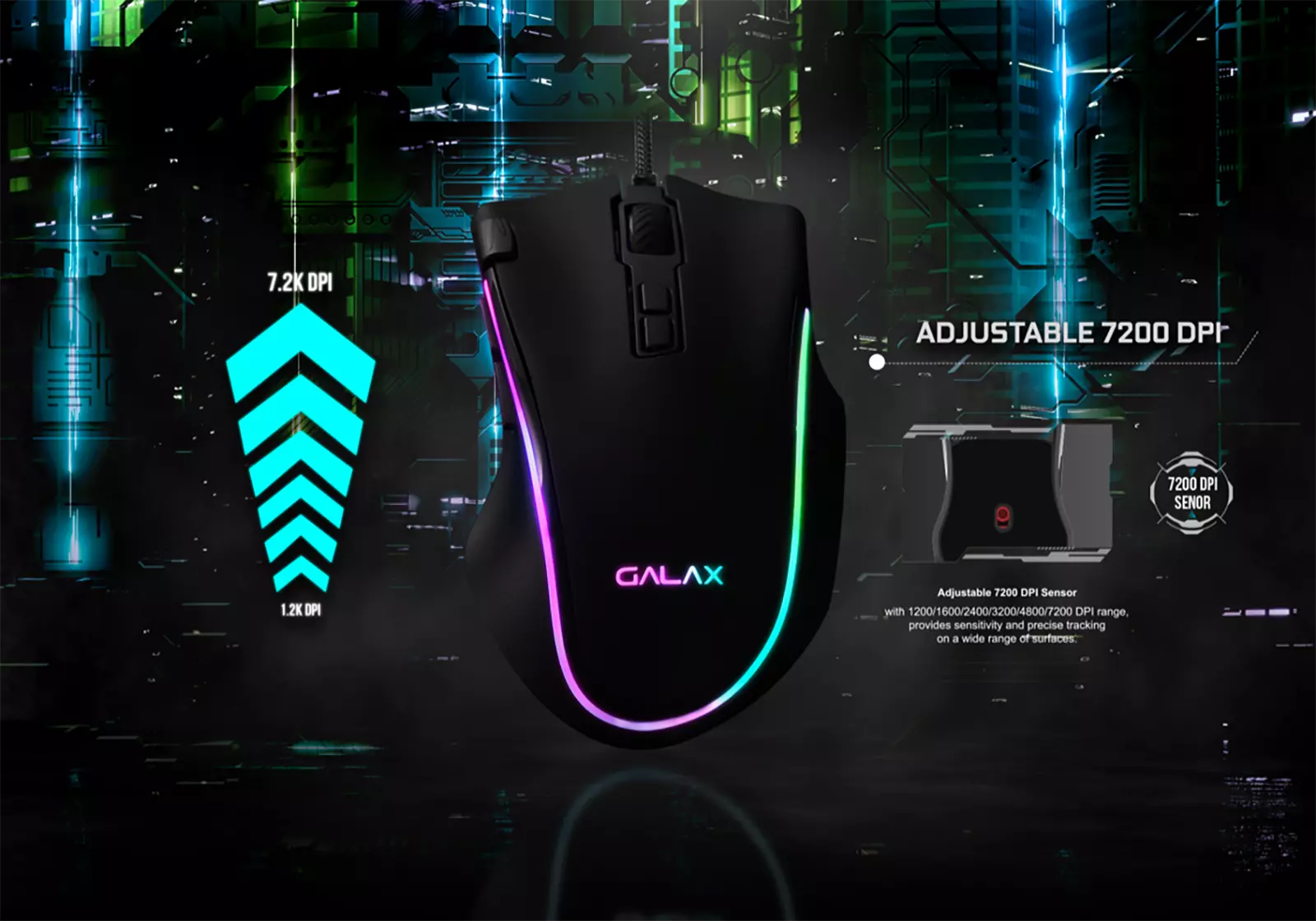 Chuột gaming Galax Slider-01 RGB chính hãng