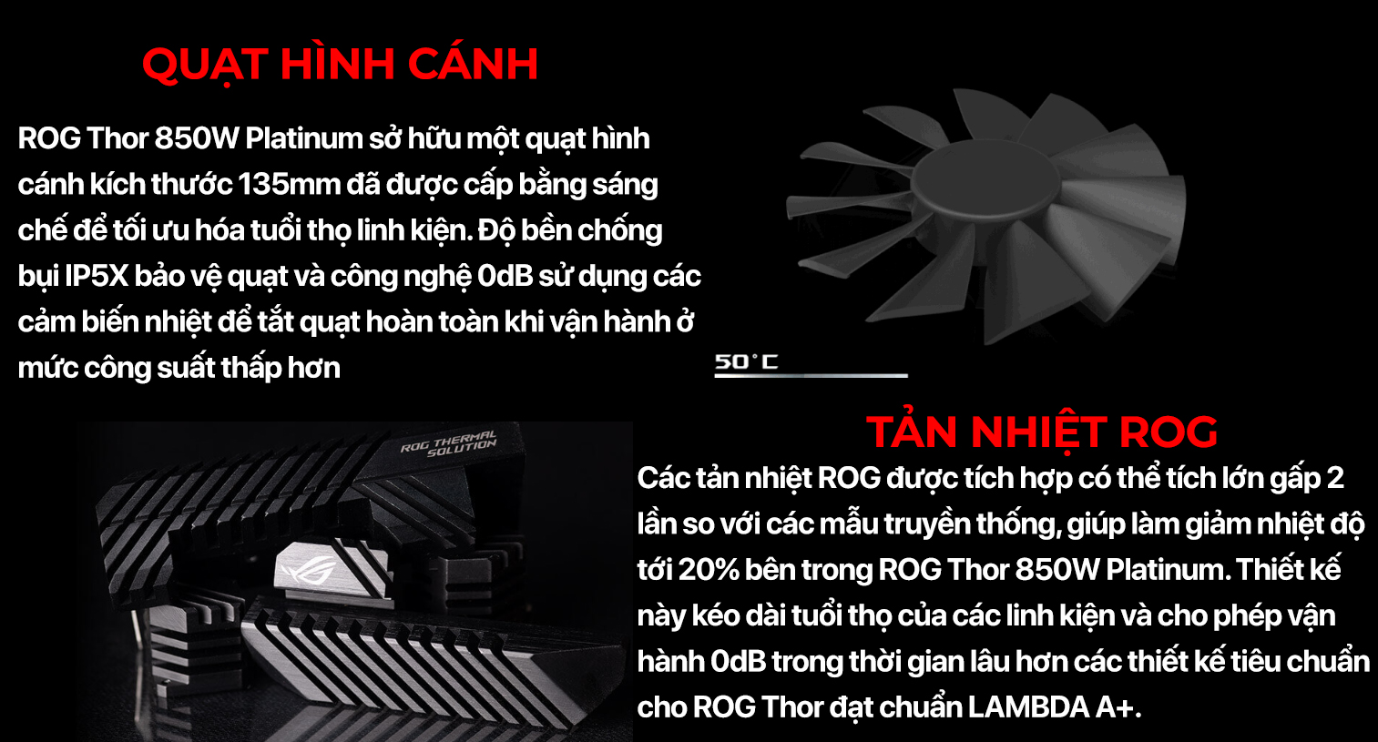 Nguồn Asus ROG Thor 850W Platinum Chính hãng