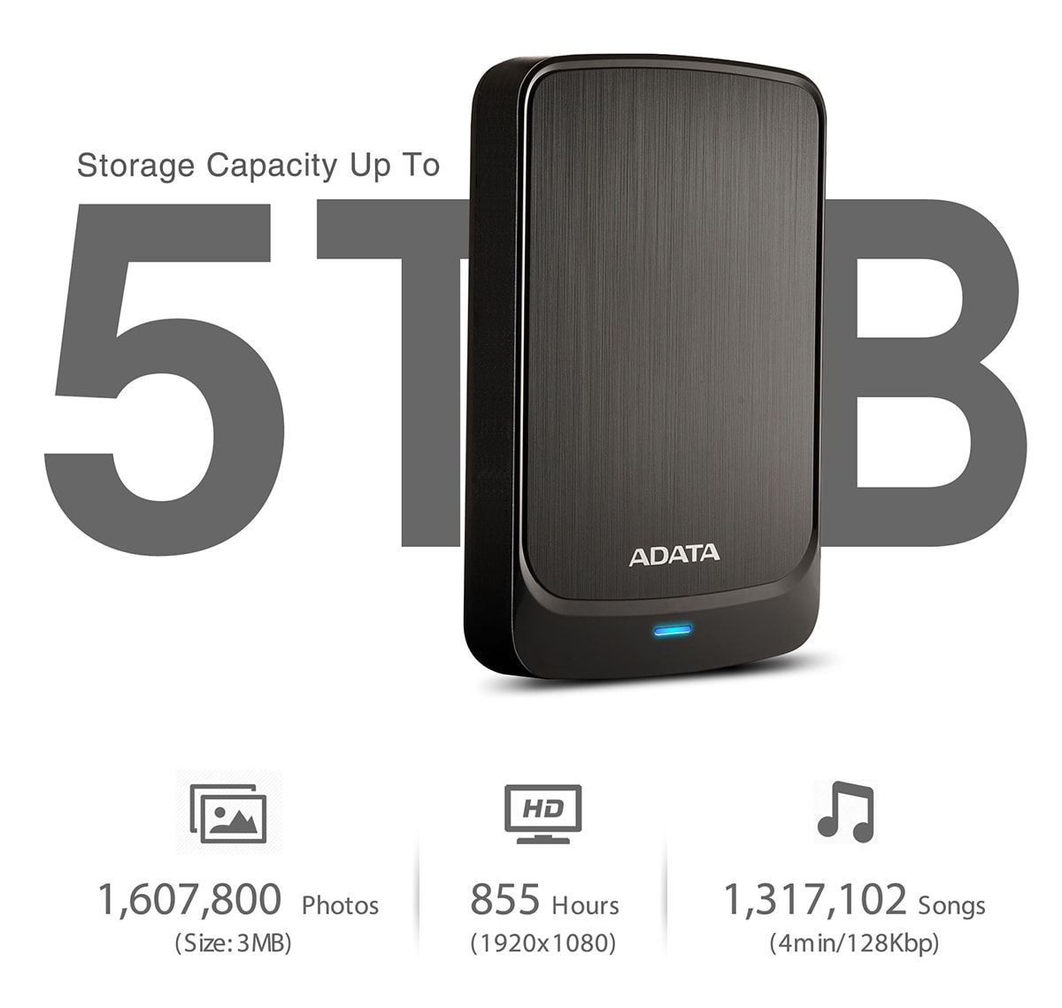 Ổ cứng Adata HV320 1TB/2TB/4TB/5TB