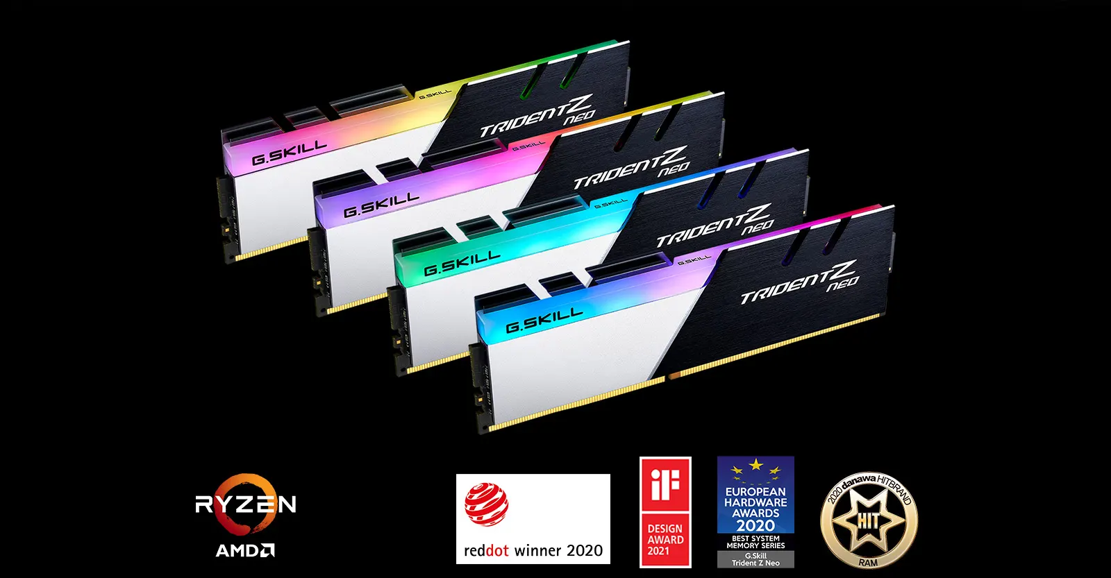 RAM G.Skill TRIDENT Z Neo RGB 16GB (2x8GB) DDR4 3600MHz (F4-3600C18D-16GTZN)